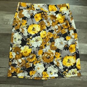 J. Crew Floral Pencil Skirt